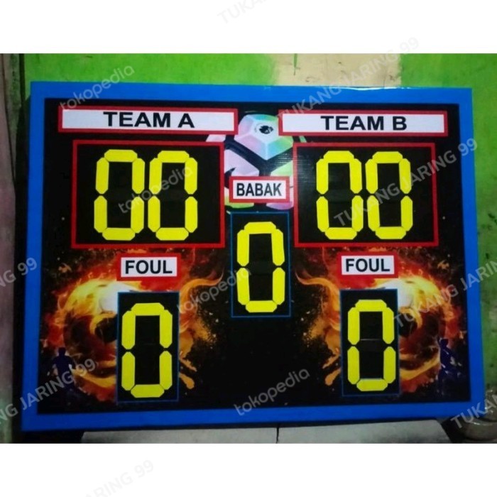 papan score manual futsal