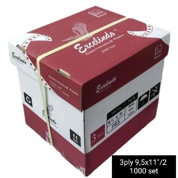 

Kertas Continuous form 3ply 1000 sets 9.5x11dibagi 2