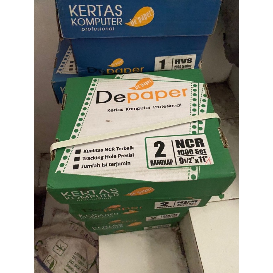 

Continuous Form Depaper 9.5 x 11 2Ply : 3 / Kertas NCR