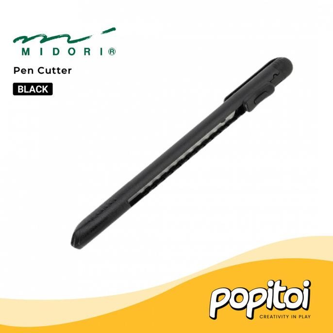 

sale! midori pen cutter | pisau ukir pemotong kertas art & craft knife bentuk pen