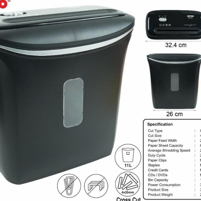 

sale! joyko shd-02 cross cut paper shredder / mesin penghancur kertas shd02