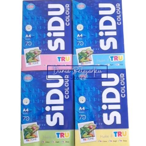 

sale! kertas hvs sidu warna a4 70gr 1 rim 500 lembar hvs sinar dunia colour