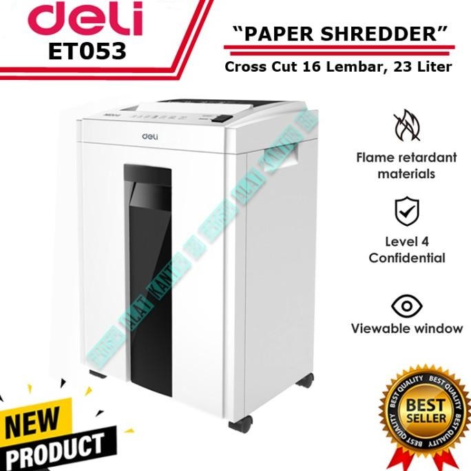 

sale! deli et053 mesin pengancur kertas / paper shredder deli t053