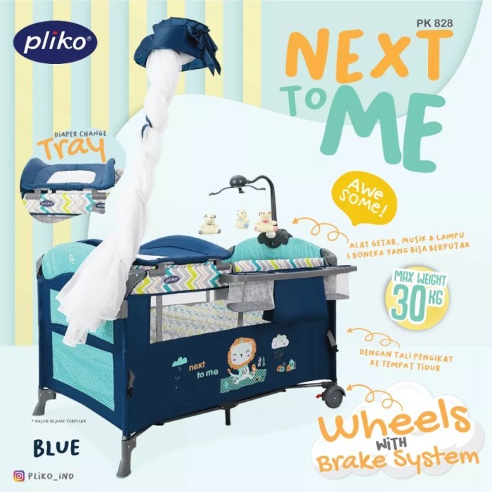 Baby Box Tempat Tidur Bayi Pliko Next to me B-828 LR