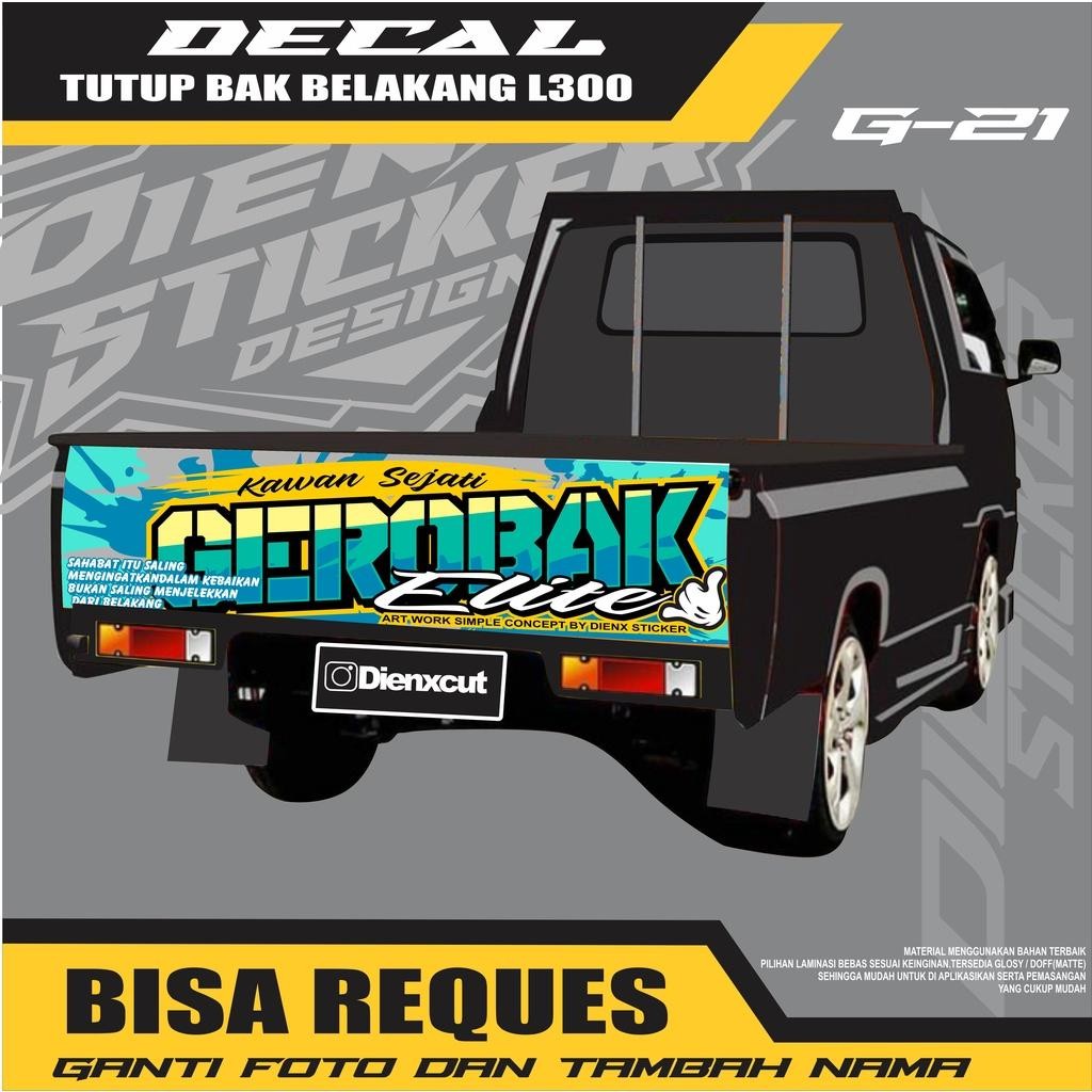 Terbaru  Decal Sticker Pintu Bak Belakang L300