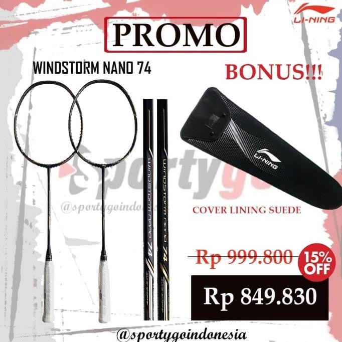 RAKET LINING WINDSTORM NANO 74 ORIGINAL FREE Cover