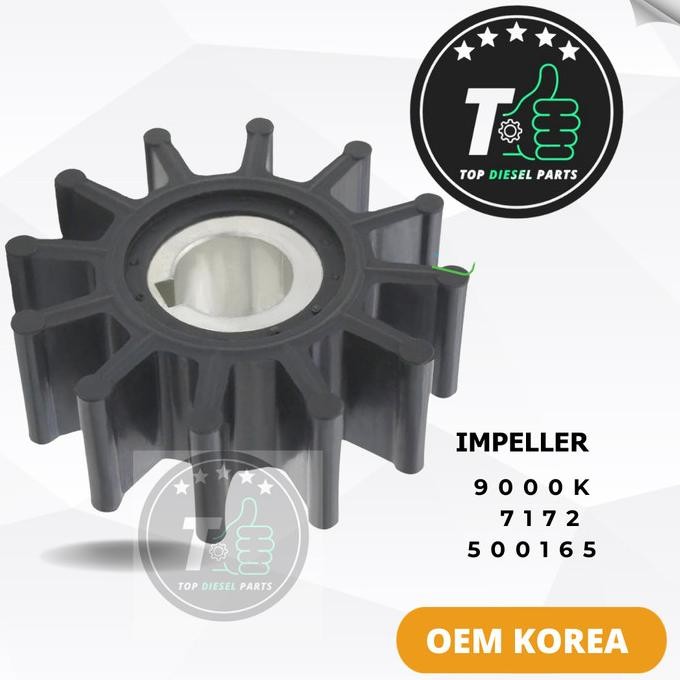 Impeller 9000K 7172 500165 Oem Korea Flexible Marine Pump Raw Water