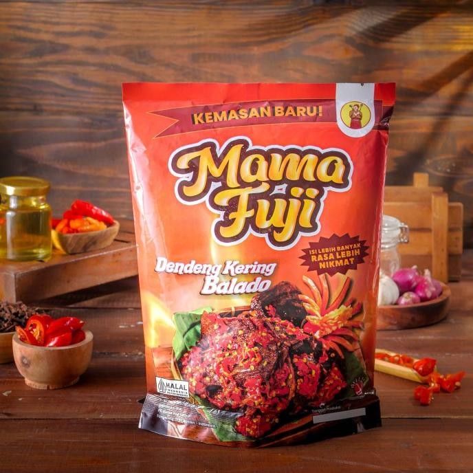 

Mamafuji - Dendeng Balado Kering Pedas Kriuk LSA