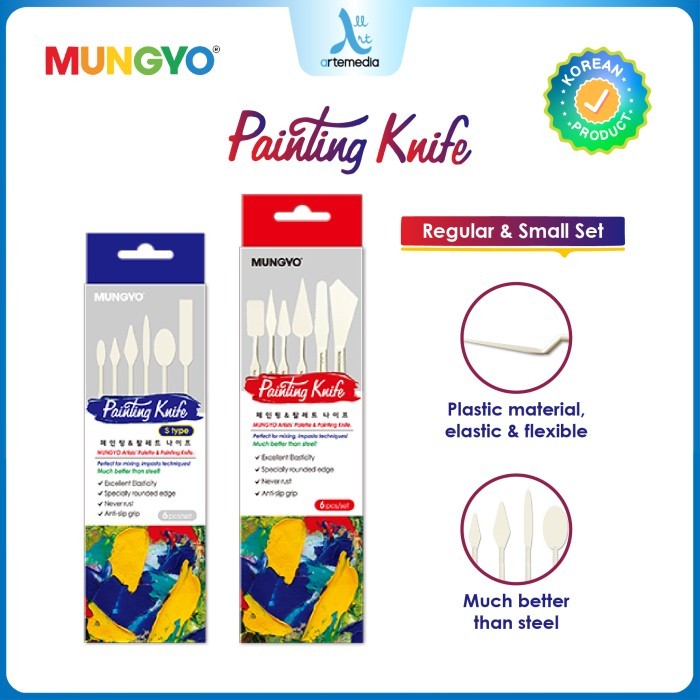 

TERLARIS! Pisau Palet Plastik Mungyo Painting Palette Knife Set Art Spatula