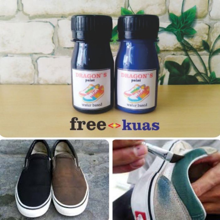 

TERLARIS! Cat sepatu PERMANEN KHUSUS BAHAN KAIN kanvas beludru spandek levis