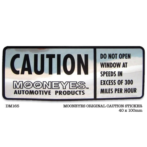 

TERBARU! MOONEYES CAUTION Sticker [DM165]