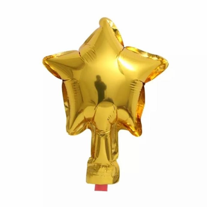`````````] balon foil karakter bentuk bintang 5 inch - isian balon pvc beranak