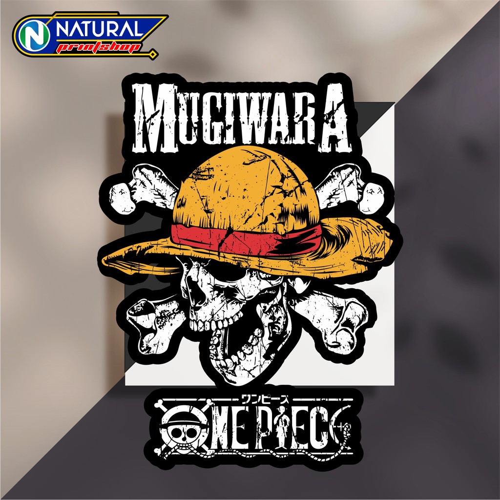 Stiker Hologram One Piece  6,5 cm Mugiwara