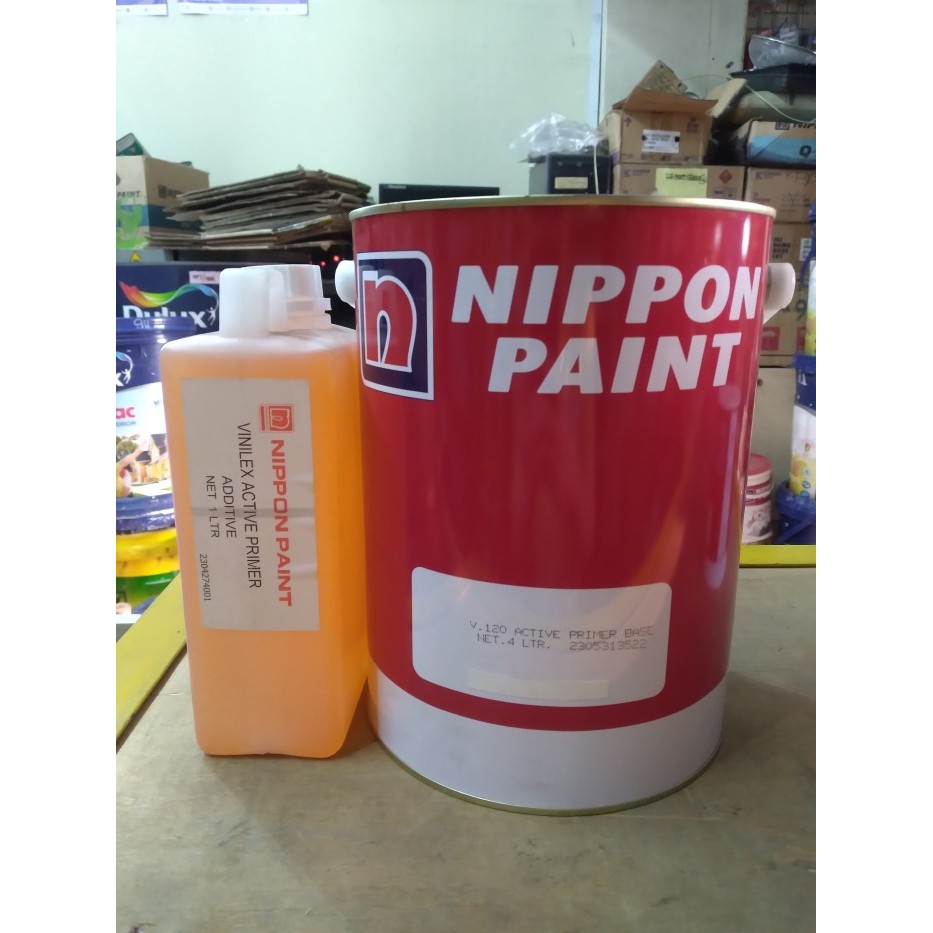 Cat dasar meni primer galvanis Nippon Active Primer 5 kg set