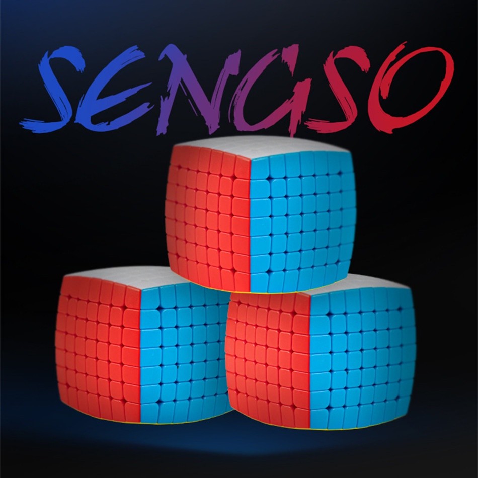 Shengshou Bantal Mr.M 7x7 6x6 Kubus Magnetik SengSo bulat Tanpa Stiker 7x7x7 Kubus Kecepatan 6x6x6 T
