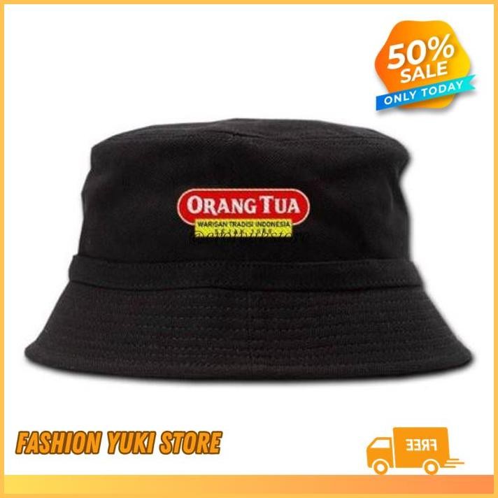 TOPI BUCKET HAT DISTRO POLOS CUSTOM ORANG TUA WARISAN TRADISI INDONESIA MURAH PRIA  WANITA AMER COD 