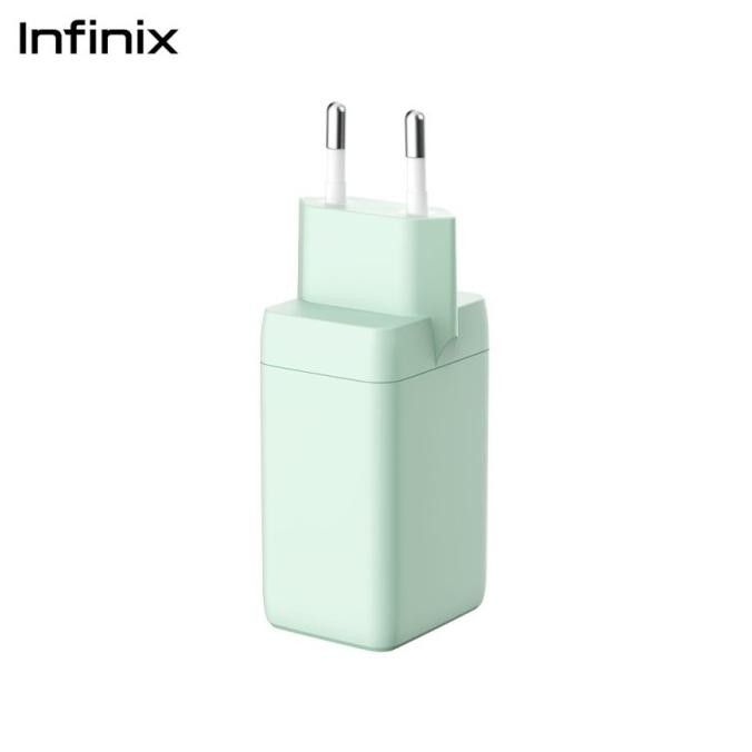 Promo Infinix Charger Kit Xc07 - Gan 68W Charger - 2C1A - 100W Braided C To C Cable - Output 65W