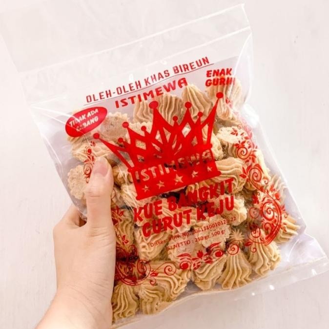 

450g Kue Bangkit Curut Keju Istimewa Khas Bireun 450gr NOV