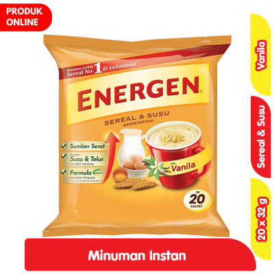 

Energen Minuman Sereal Vanila 20 x 32 g