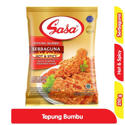 

Sasa Tepung Bumbu Serbaguna Hot & Spicy 210 g