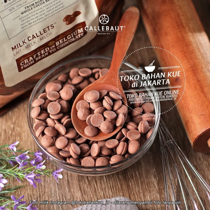 

Callebaut 823 MILK 1kg Couverture Chocolate 33,6 Cokelat Baking Coin