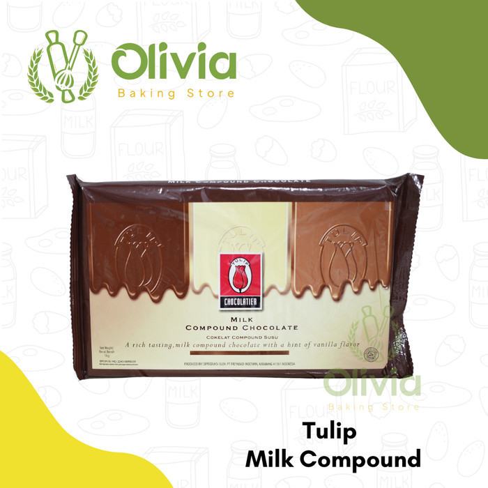 

Cokelat / Coklat Susu Batang / Milk Chocolate Compound Tulip 1 kg