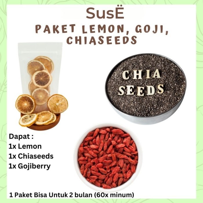 

SUSE PAKET LEGOCHI LEMON CHIASEED GOJIBERRY MINUMAN SEHAT ALAMI
