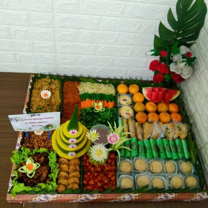 Tumpeng Nasi Kuning Kotak Premium/Tumpeng Nasi Kuning Kotak/Tumpeng Nasi Kuning Enak Terbaru 100 % O