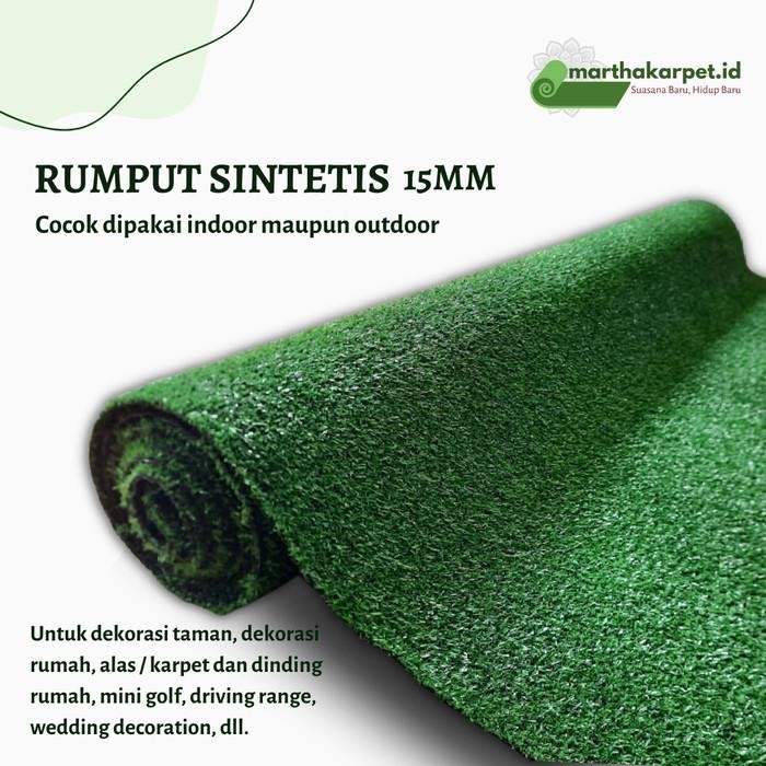 Rumput Sintetis Golf Premium 15Mm Cocok Buat Mini Golf 1X2 Meter Termurah 100 % Original