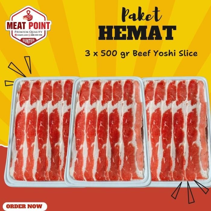 

Paket Hemat Beef Yoshinoya 1,5 Kg Terbaru 100 % Original