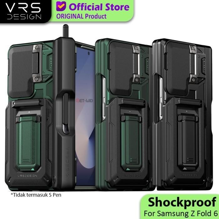 

Original Vrs Z Fold 6 Original Mrs Design Hinge Slot Pen Kick Stand Z Fold 6 Terbaru 100 % Original