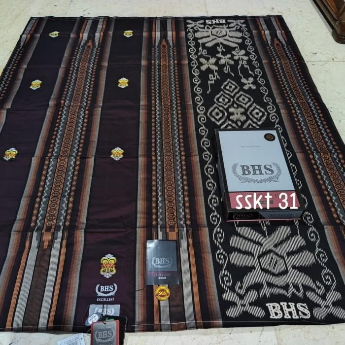 Sarung Bhs Excellent Songket Mix Silver Termurah 100 % Original