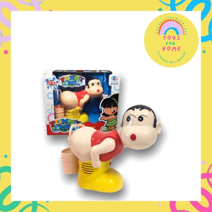 Mainan Balon Sabun Otomatis Bubble Gun Sinchan Funny Boy TOYSFORHOME