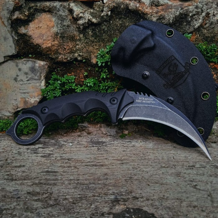 PROMO Karambit Bahan Baja Polos Baja Original