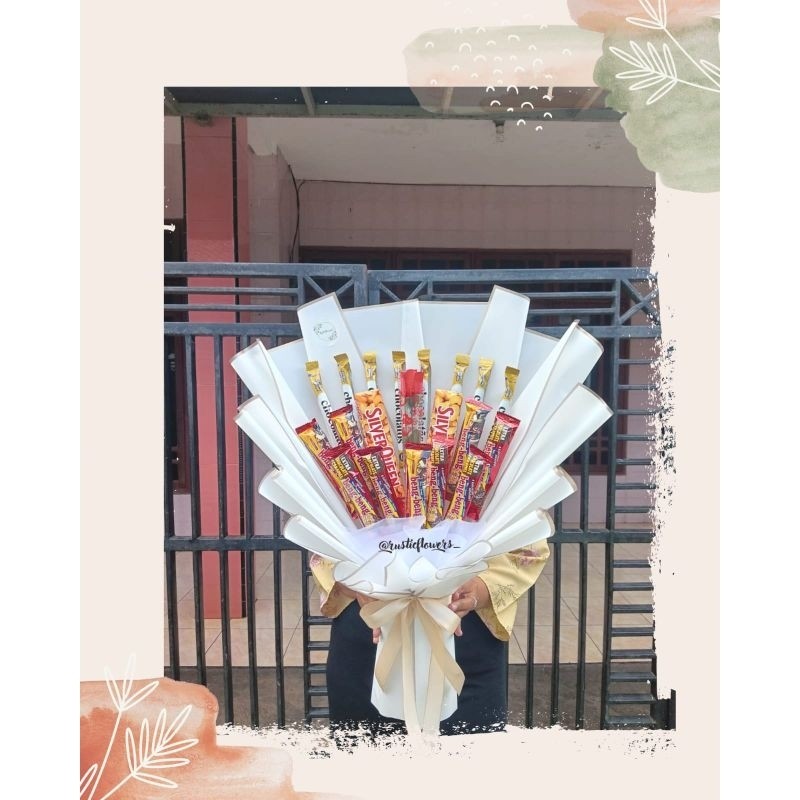 

#RF008 Snack Bouquet / Snack Bouquet Medium / Bouquet Sidang / Bouquet Ultah