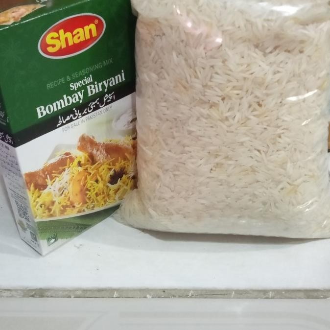 

promo beras besmati 1 kg sama Shan bumbu