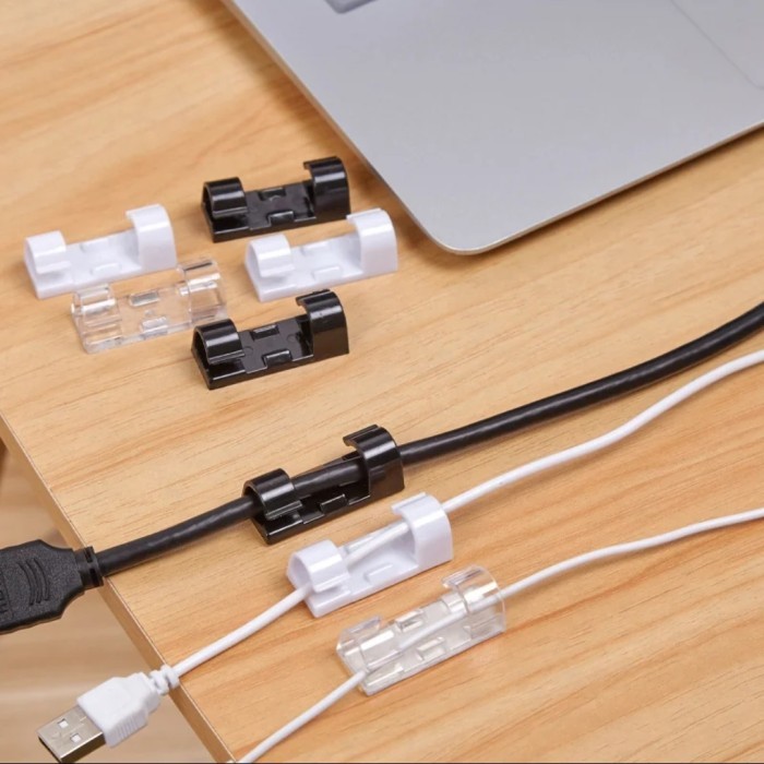 

Klip Pengatur Jalur Kabel Multifungsi Cable Wire Management 20 Pcs