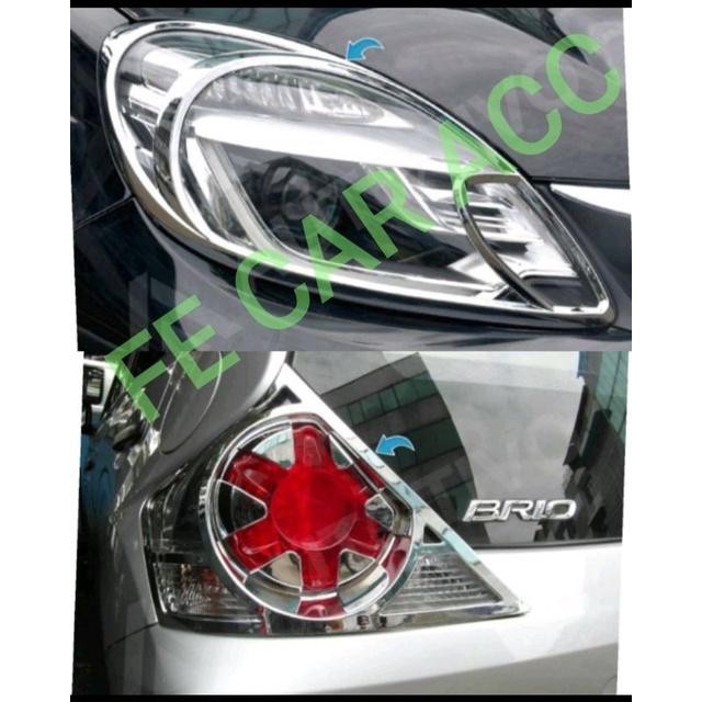 Paket Garnish Depan Belakang Brio 2012-2015 List Lampu Brio 2012 2013 2014 2015