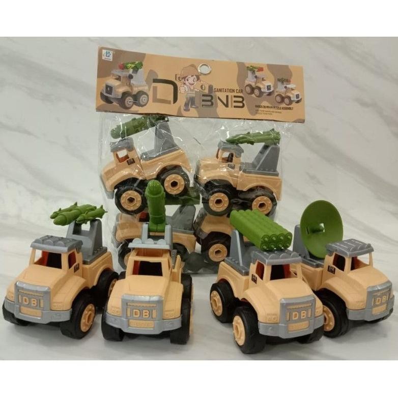 Mainan Bongkar Pasang Military Vehicle DBNB 4 pcs No DB6066-1