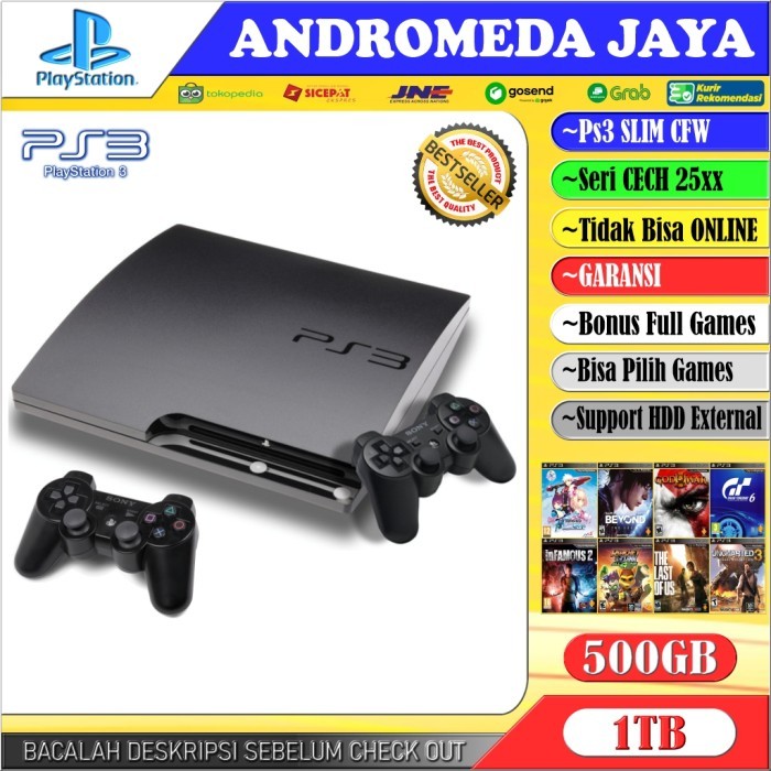 PS3 Slim 500GB CFW Seri 25XX