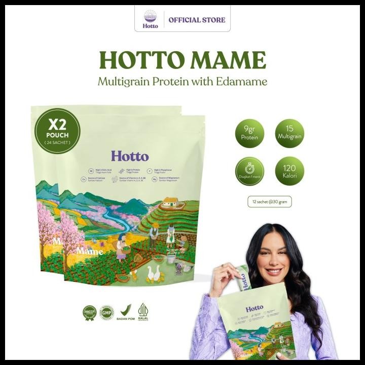 

Hotto Mame Protein Multigrain 2 Pouch Original Best Quality