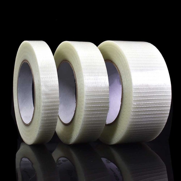 

Lakban Perekat Super Kuat Lengket Strong Grid Fiber Tape 25 Meter-GF25