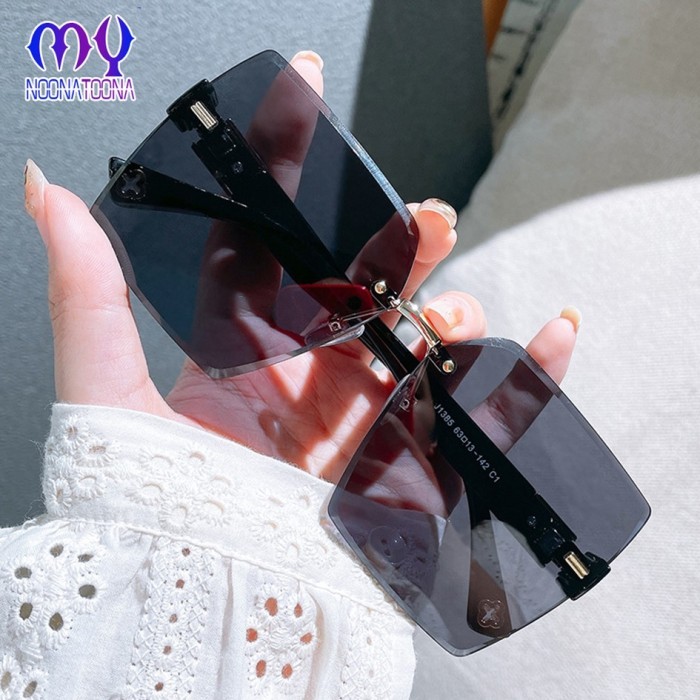 Kacamata Wanita Kc003 Kaca Mata Kotak Sunglassess Kekinian Kacamata Fashion Gaya Korea