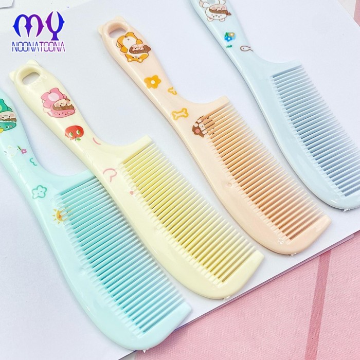 Sisir Rambut Mini Karakter Sisir Rambut Plastik Wanita Anti Kusut
