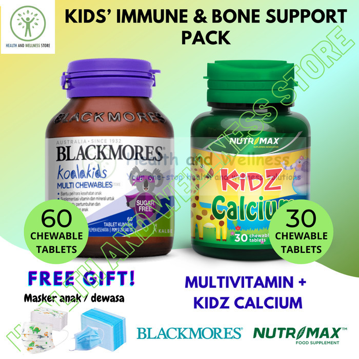 MULTIVITAMIN KALSIUM BLACKMORES MULTI CHEWABLES NUTRIMAX KIDZ CALCIUM