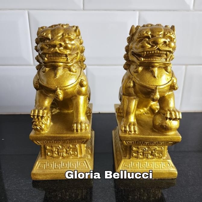 patung qilin pajangan kilin fengshui singa batu decoration