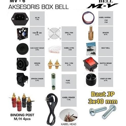 :<:<:<:<] Aksesoris Box MV-6 Perlengkapan Box BELL MV6 Acsesoris MV 6
