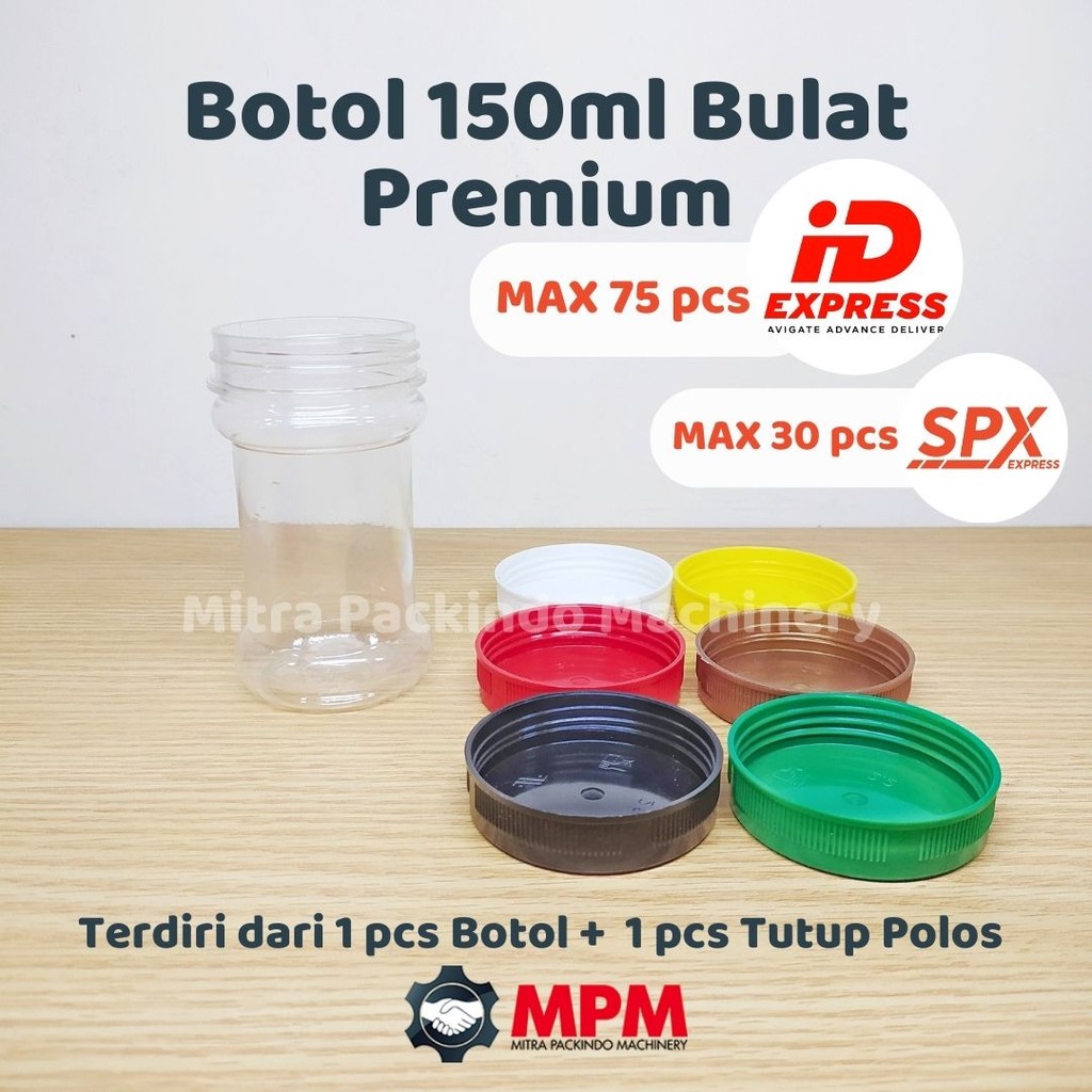 Botol sambal / Botol Sambel / Toples Sambel  Sumpel / Toples Sambal 150ml BULAT