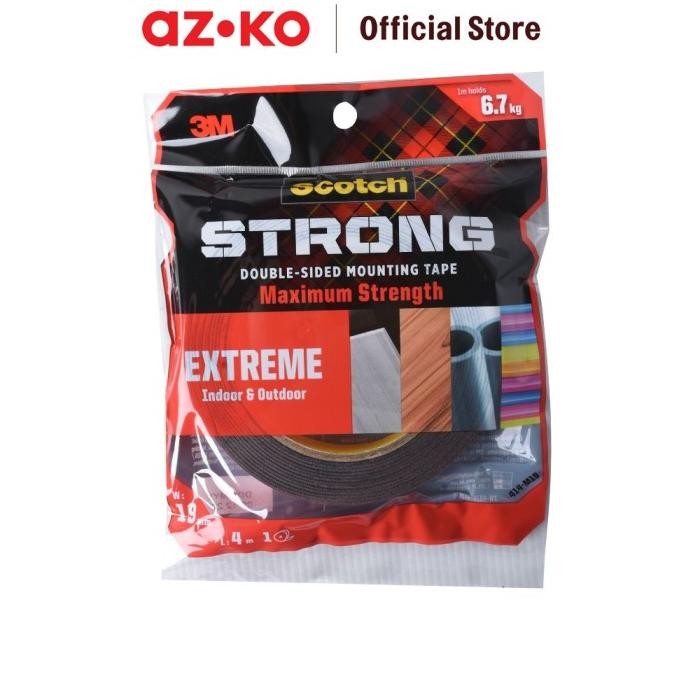 

AZKO Scotch 3M Mounting Tape Extreme Interior & Exterior 19 Mm X 4 Mtr