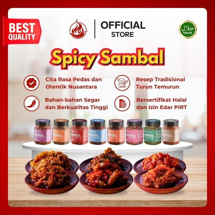 

Spicy Sambal - Paket Combo Quad - 4 Pcs X 120 Gr Terlaris 100 % Original